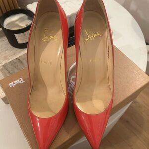 Christian Louboutin Pink Pigalle Follies 100 Patent Heels